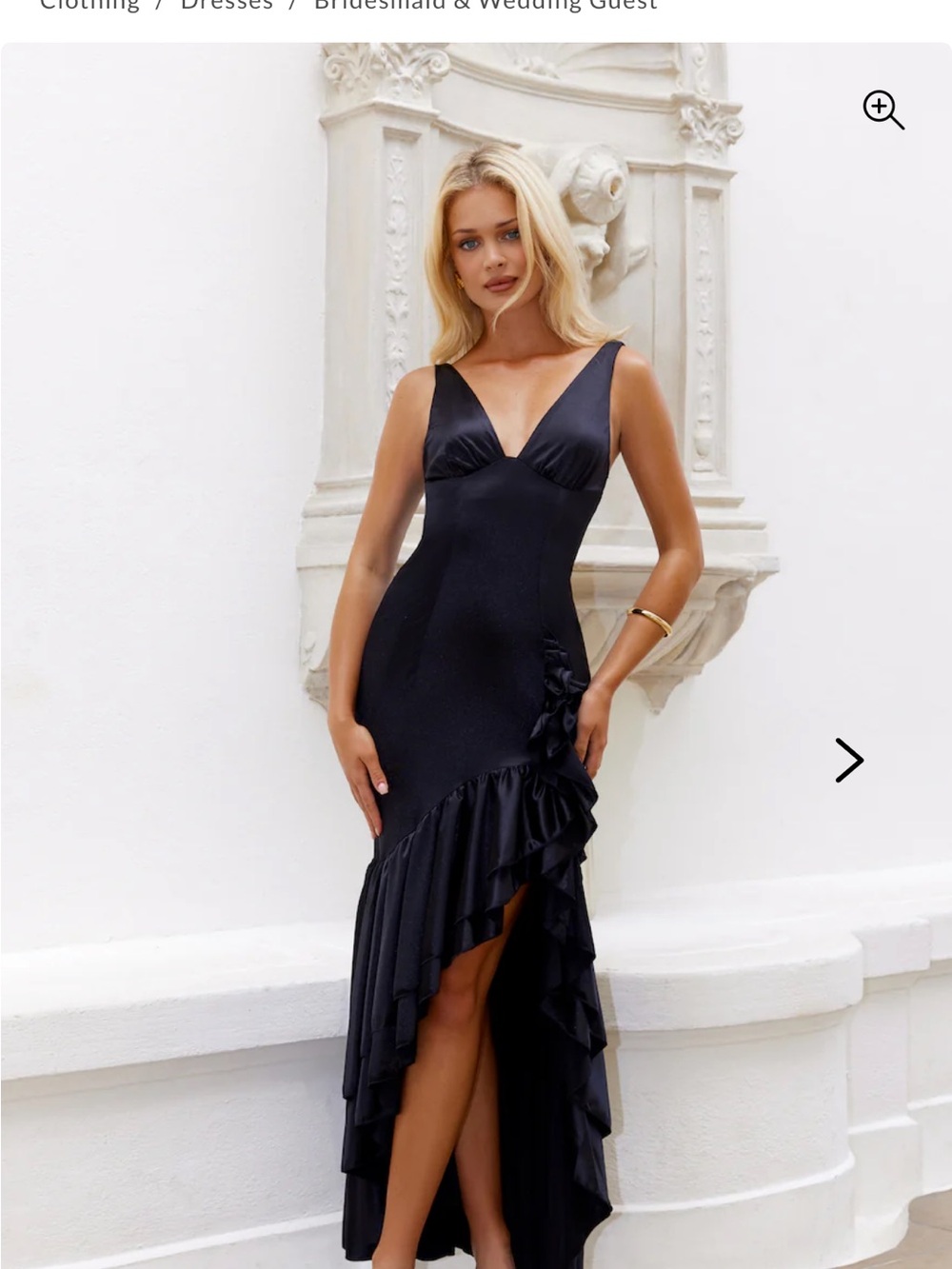 Twilight luxe satin black dress